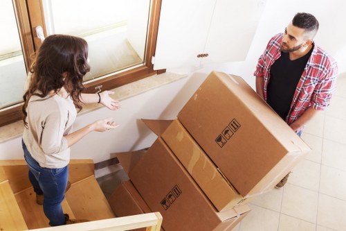 Local movers in Catford preparing items for transport