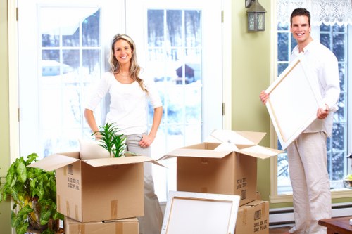 Careful transport of household items during a Catford flat move