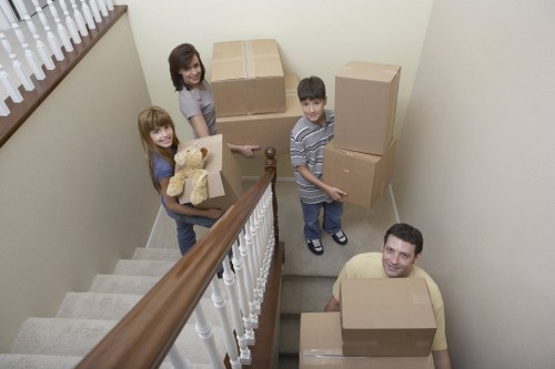 Furniture and household items prepared for charity donation